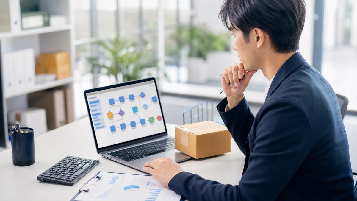 EC業務でAIエージェントとRPAを使い分けるイメージ