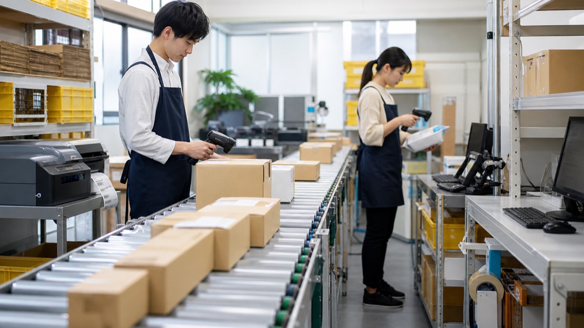ECの受注から出荷までを効率化する作業現場